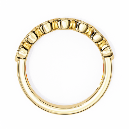 Sierra Arc – Round Diamond Petite Curved Band