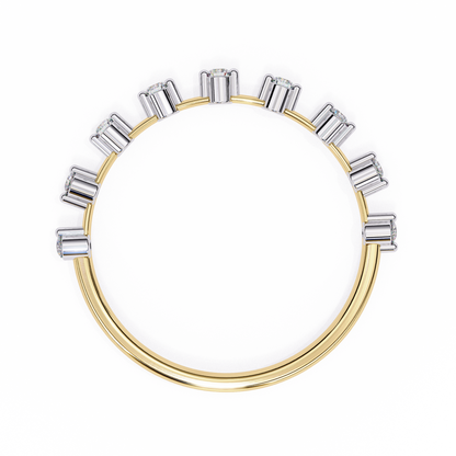 Delicate Drop – Round Lab Diamond Petite Tip Band