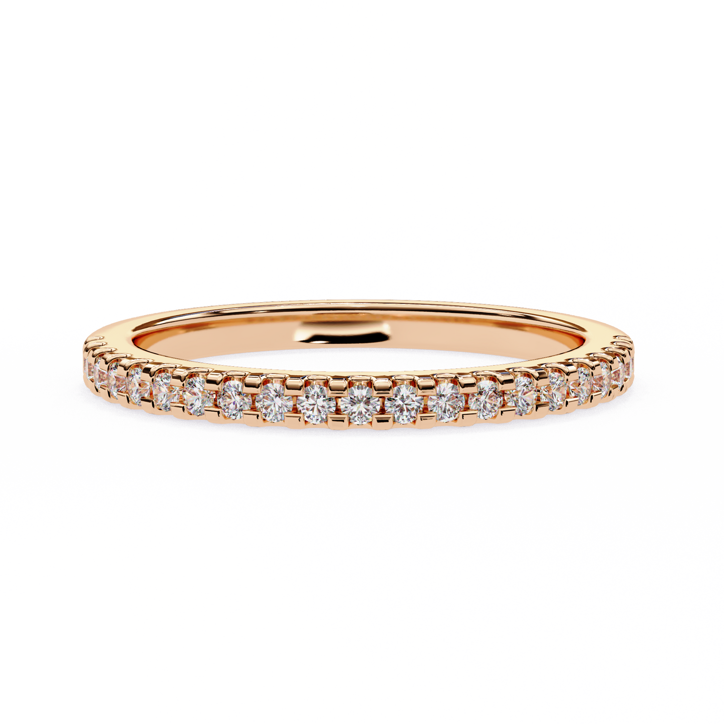 Lyric Band – Round Lab Diamond Alternating Stack Ring