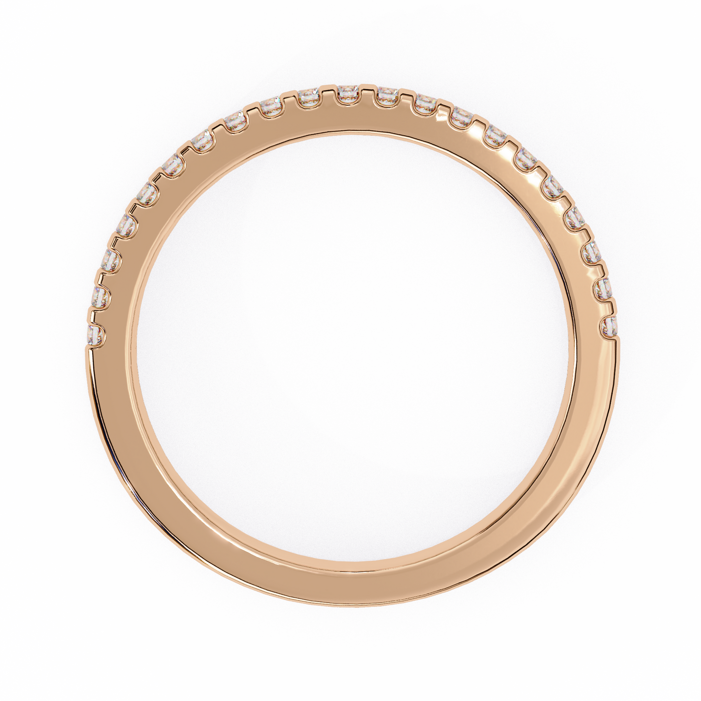 Lyric Band – Round Lab Diamond Alternating Stack Ring