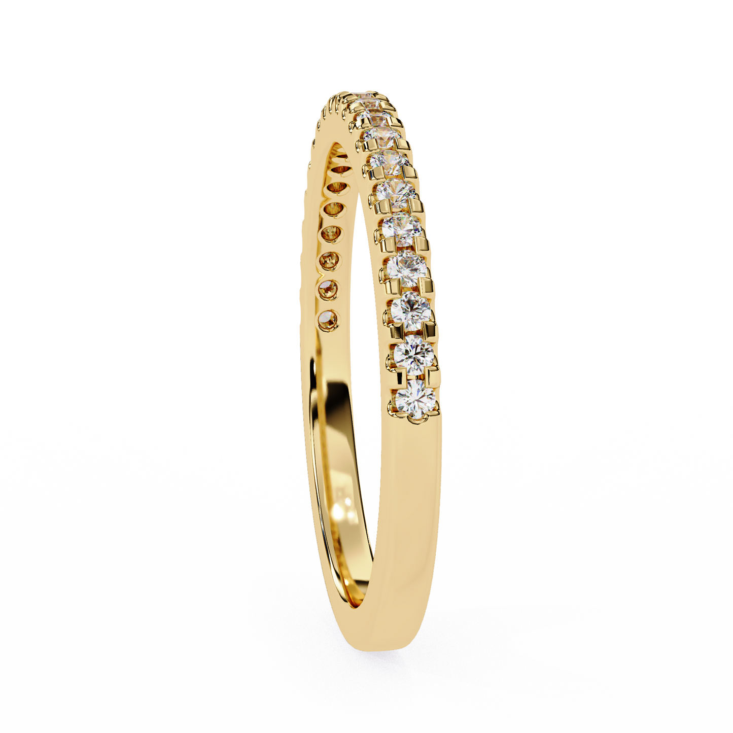 Lyric Band – Round Lab Diamond Alternating Stack Ring
