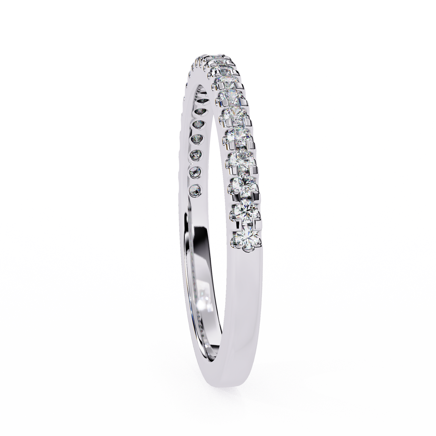 Lyric Band – Round Lab Diamond Alternating Stack Ring
