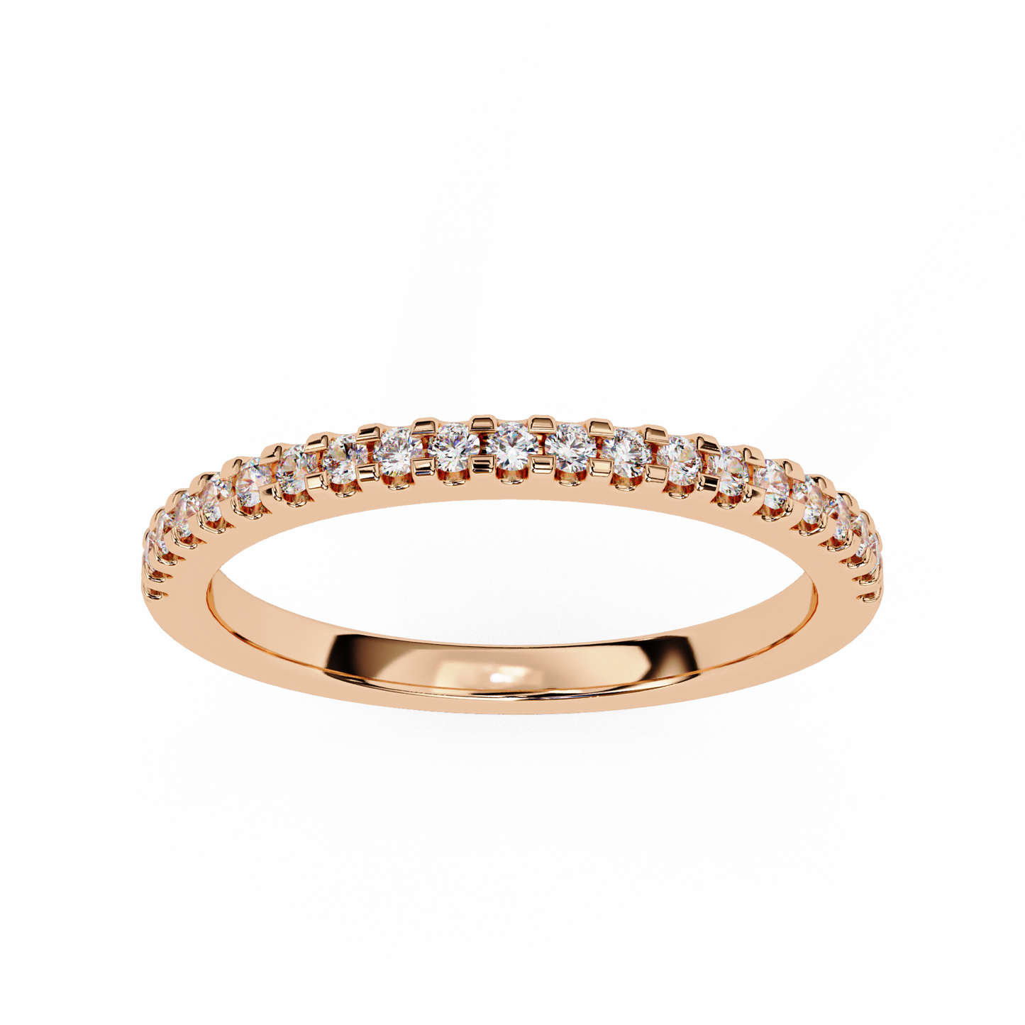 Lyric Band – Round Lab Diamond Alternating Stack Ring