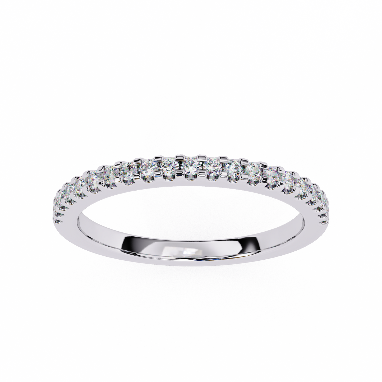 Lyric Band – Round Lab Diamond Alternating Stack Ring