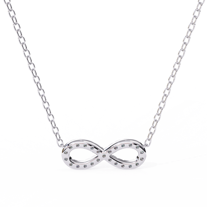 Infinity Whisper – Lab Diamond Infinity Necklace