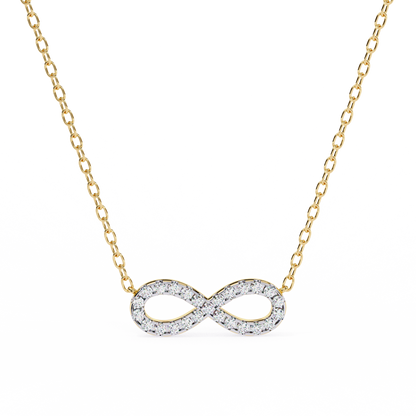 Infinity Whisper – Lab Diamond Infinity Necklace