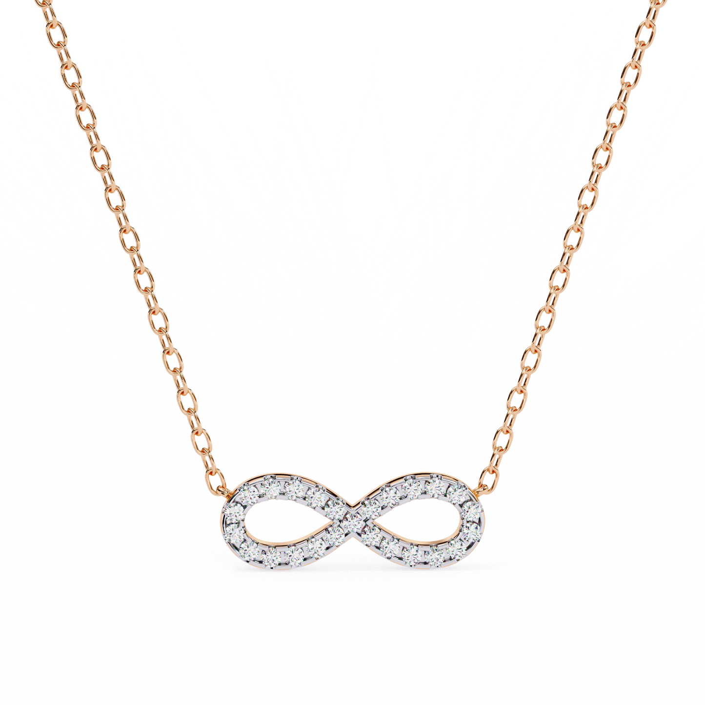 Infinity Whisper – Lab Diamond Infinity Necklace