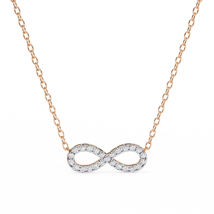 Infinity Whisper – Lab Diamond Infinity Necklace