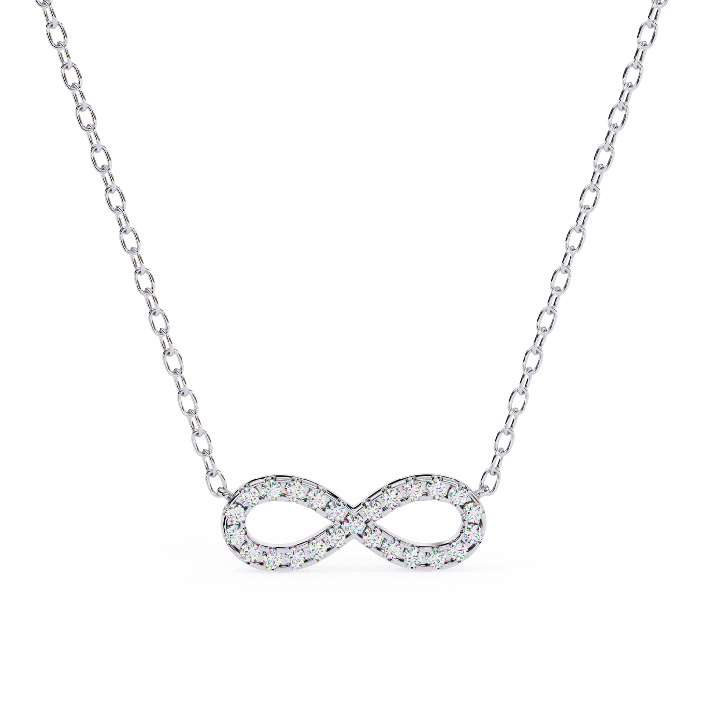 Infinity Whisper – Lab Diamond Infinity Necklace