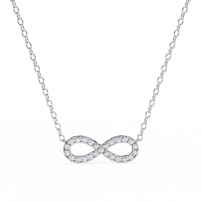 Infinity Whisper – Lab Diamond Infinity Necklace