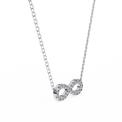 Infinity Whisper – Lab Diamond Infinity Necklace