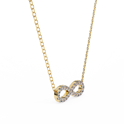 Infinity Whisper – Lab Diamond Infinity Necklace