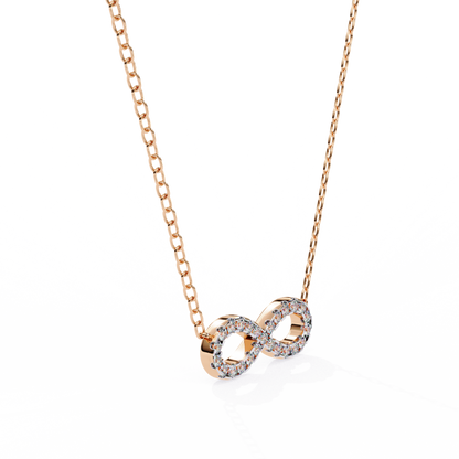 Infinity Whisper – Lab Diamond Infinity Necklace