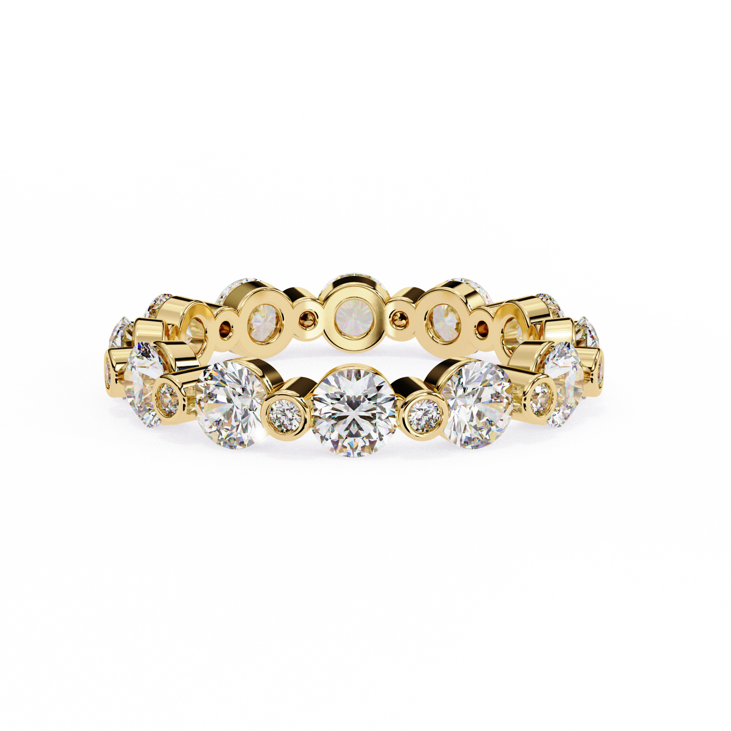 Orion Glow – Round Lab Diamond Dome Band