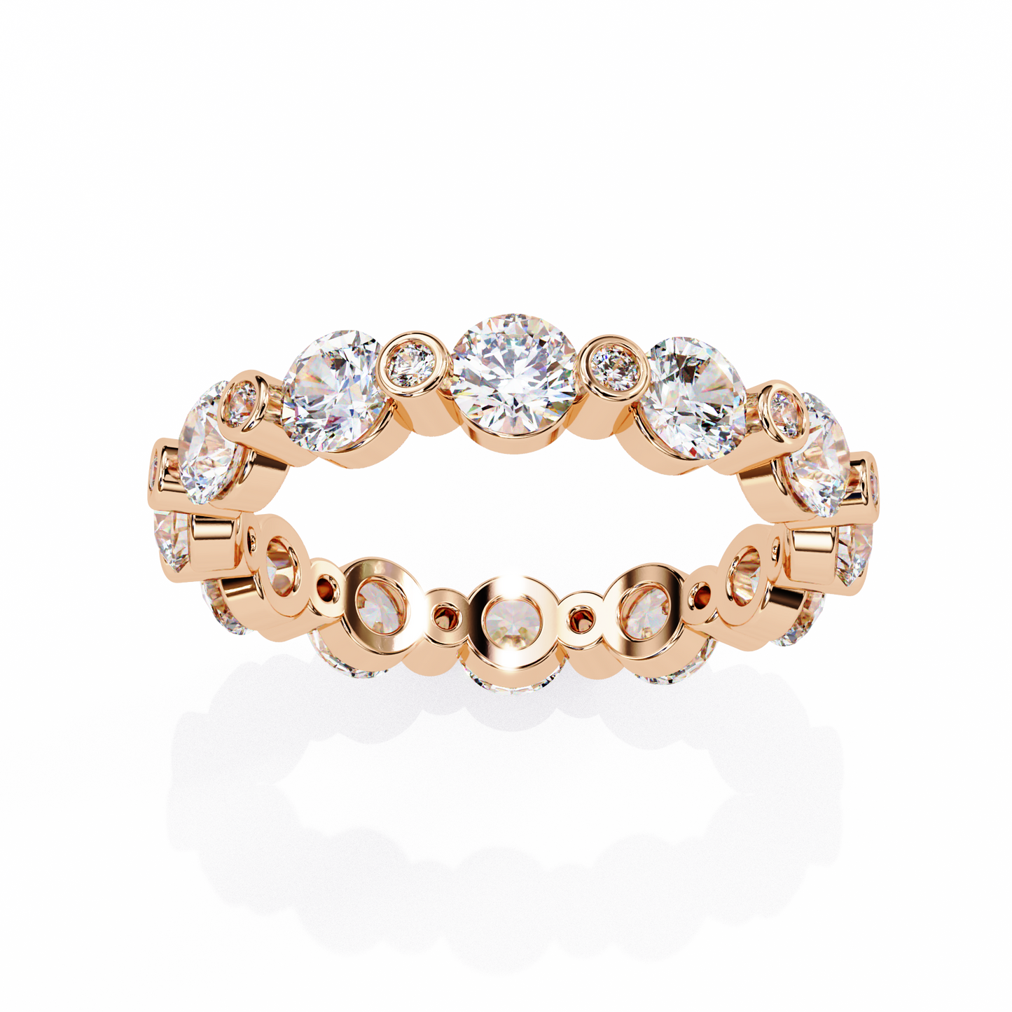 Orion Glow – Round Lab Diamond Dome Band