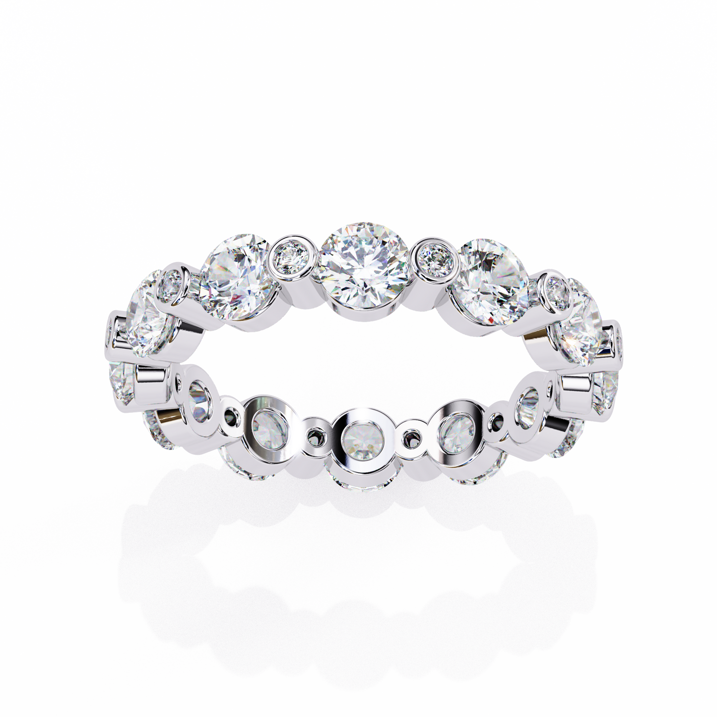Orion Glow – Round Lab Diamond Dome Band