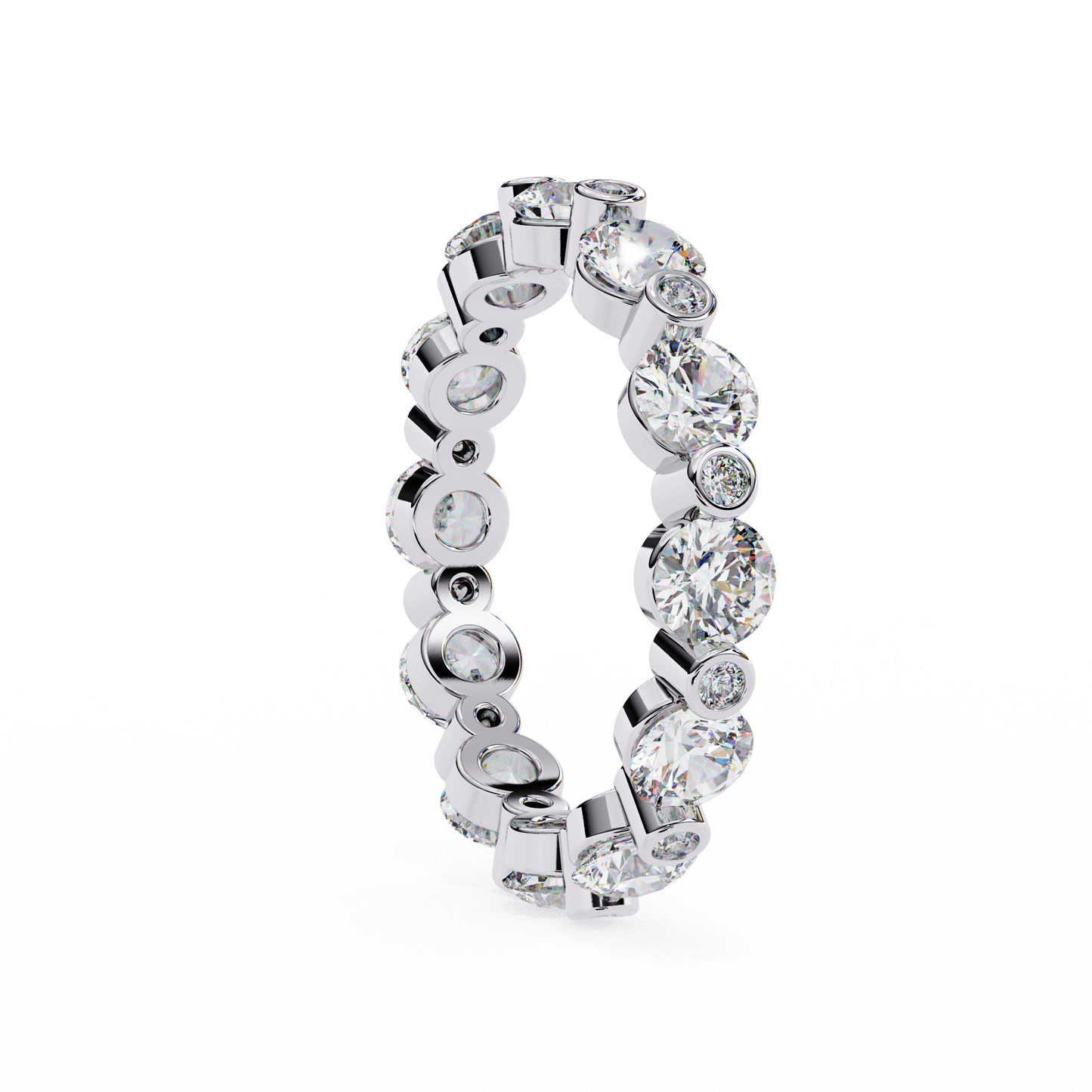 Orion Glow – Round Lab Diamond Dome Band