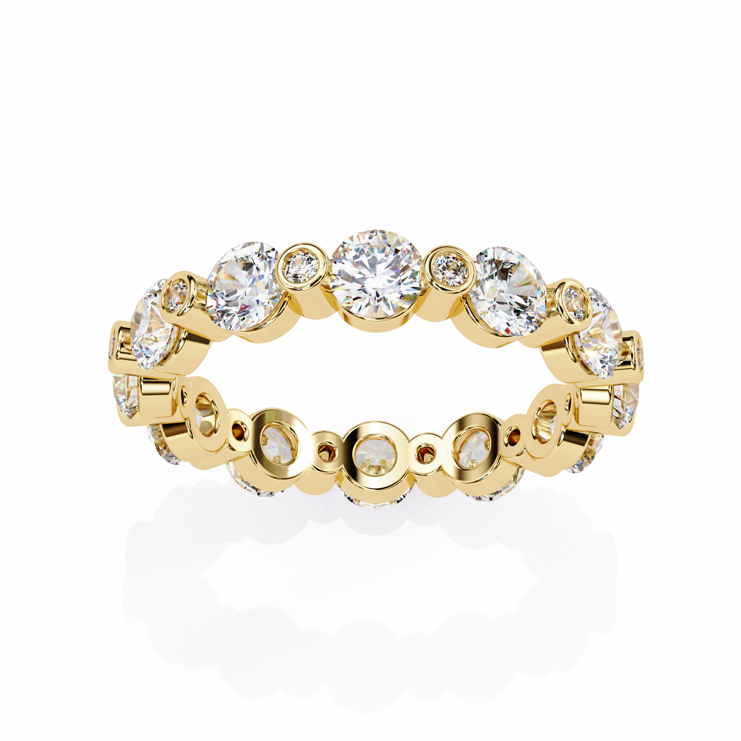 Orion Glow – Round Lab Diamond Dome Band