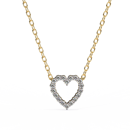 Heart Line –  Diamond Necklace