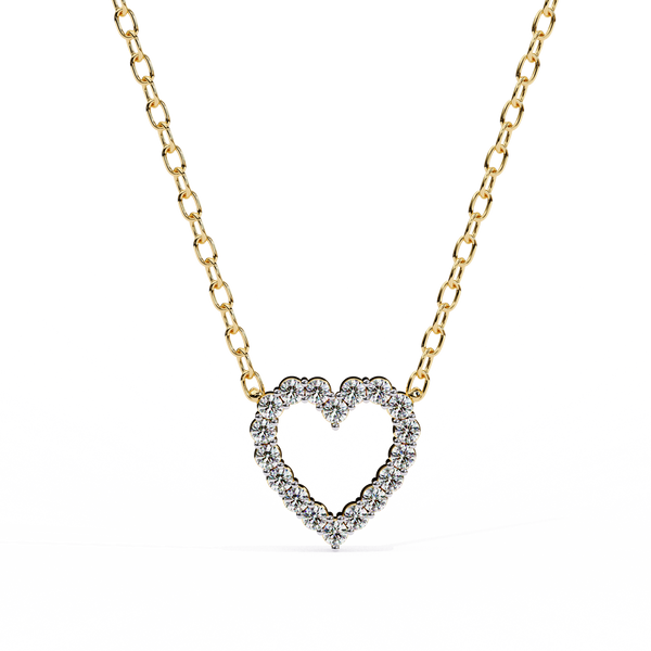 Heart Line –  Diamond Necklace