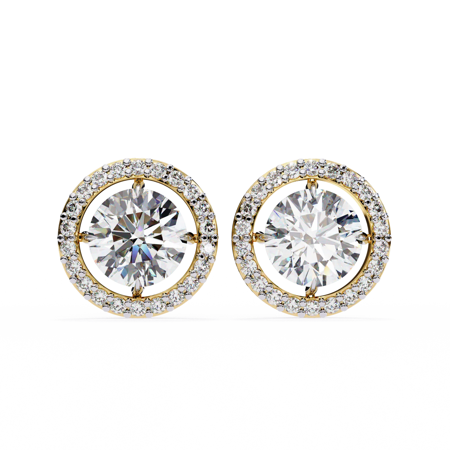 Round Ring Halo Earring