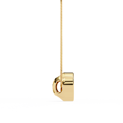 Dewdrop Light – Round Lab Diamond Petite Pendant