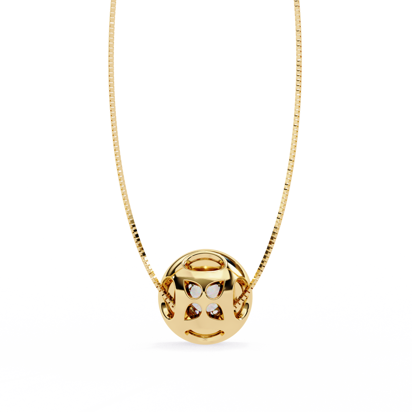 Dewdrop Light – Round Lab Diamond Petite Pendant