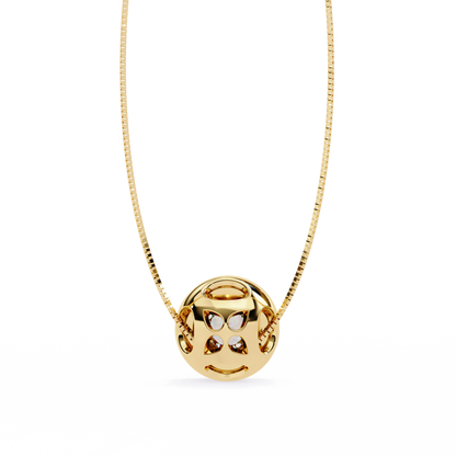 Dewdrop Light – Round Lab Diamond Petite Pendant