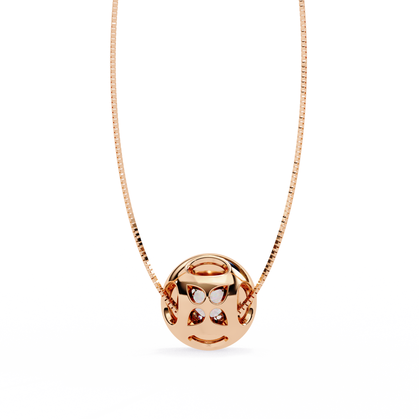 Dewdrop Light – Round Lab Diamond Petite Pendant