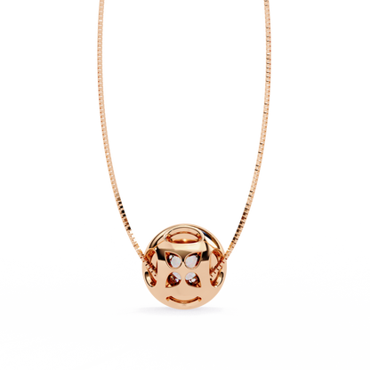 Dewdrop Light – Round Lab Diamond Petite Pendant