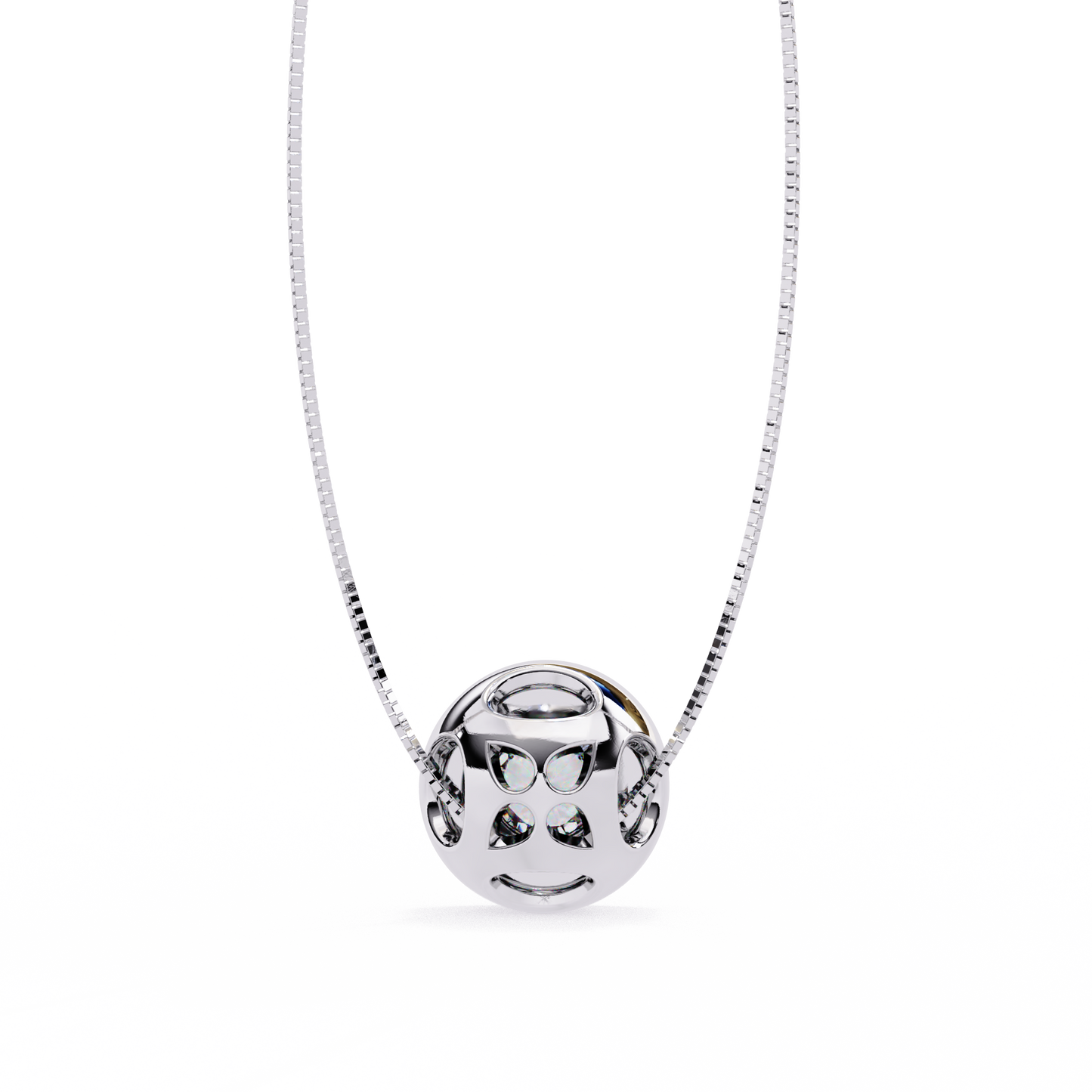 Dewdrop Light – Round Lab Diamond Petite Pendant