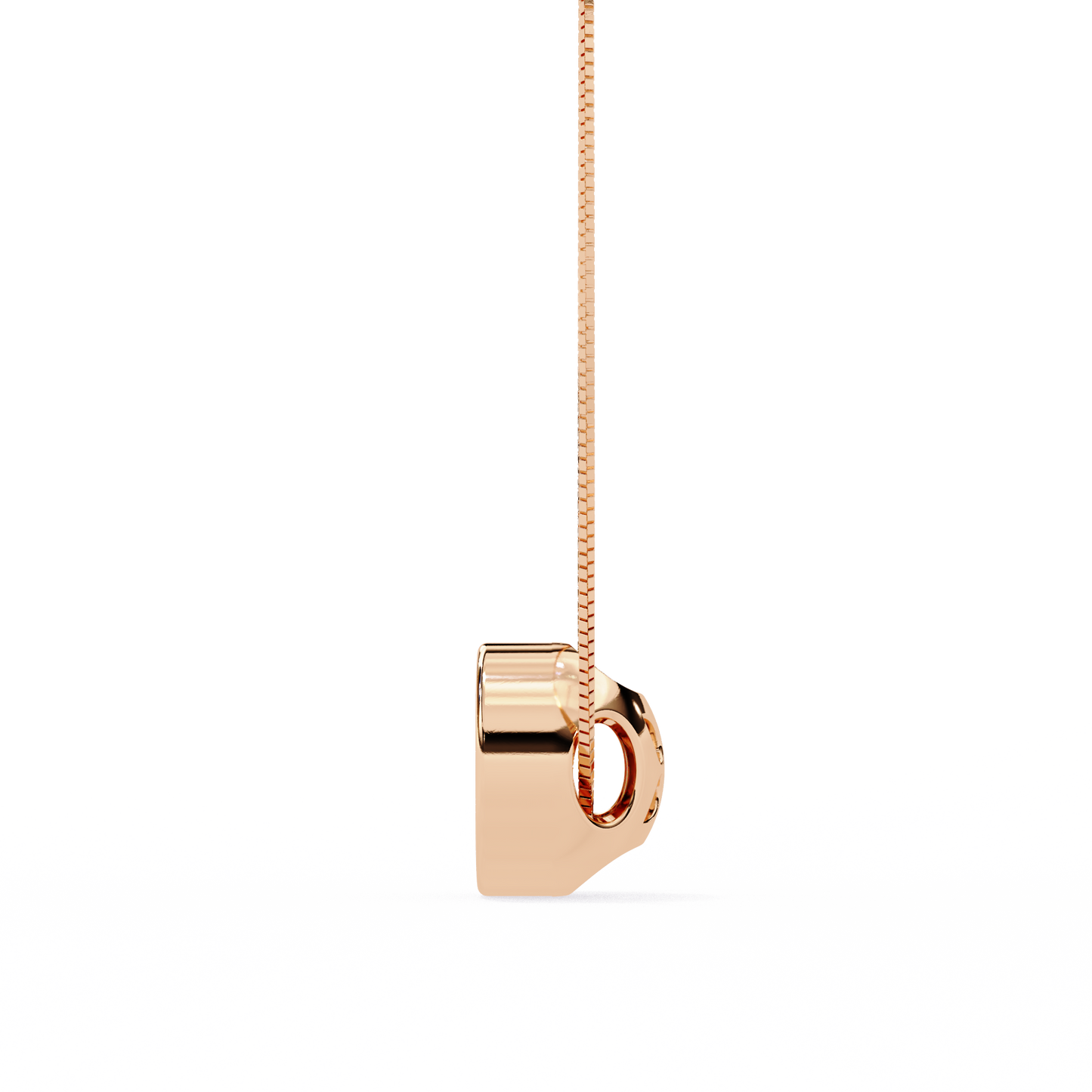 Dewdrop Light – Round Lab Diamond Petite Pendant