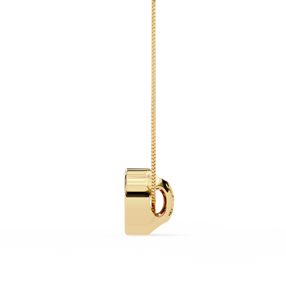 Dewdrop Light – Round Lab Diamond Petite Pendant