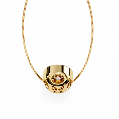 Dewdrop Light – Round Lab Diamond Petite Pendant