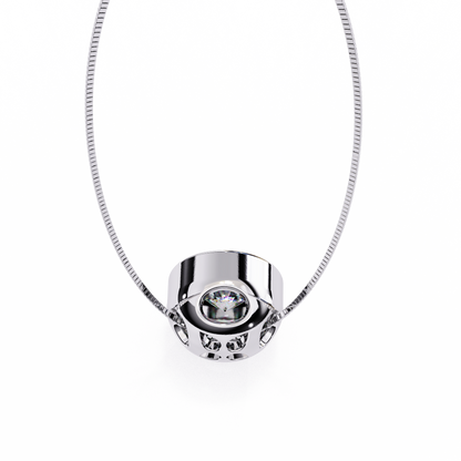 Dewdrop Light – Round Lab Diamond Petite Pendant