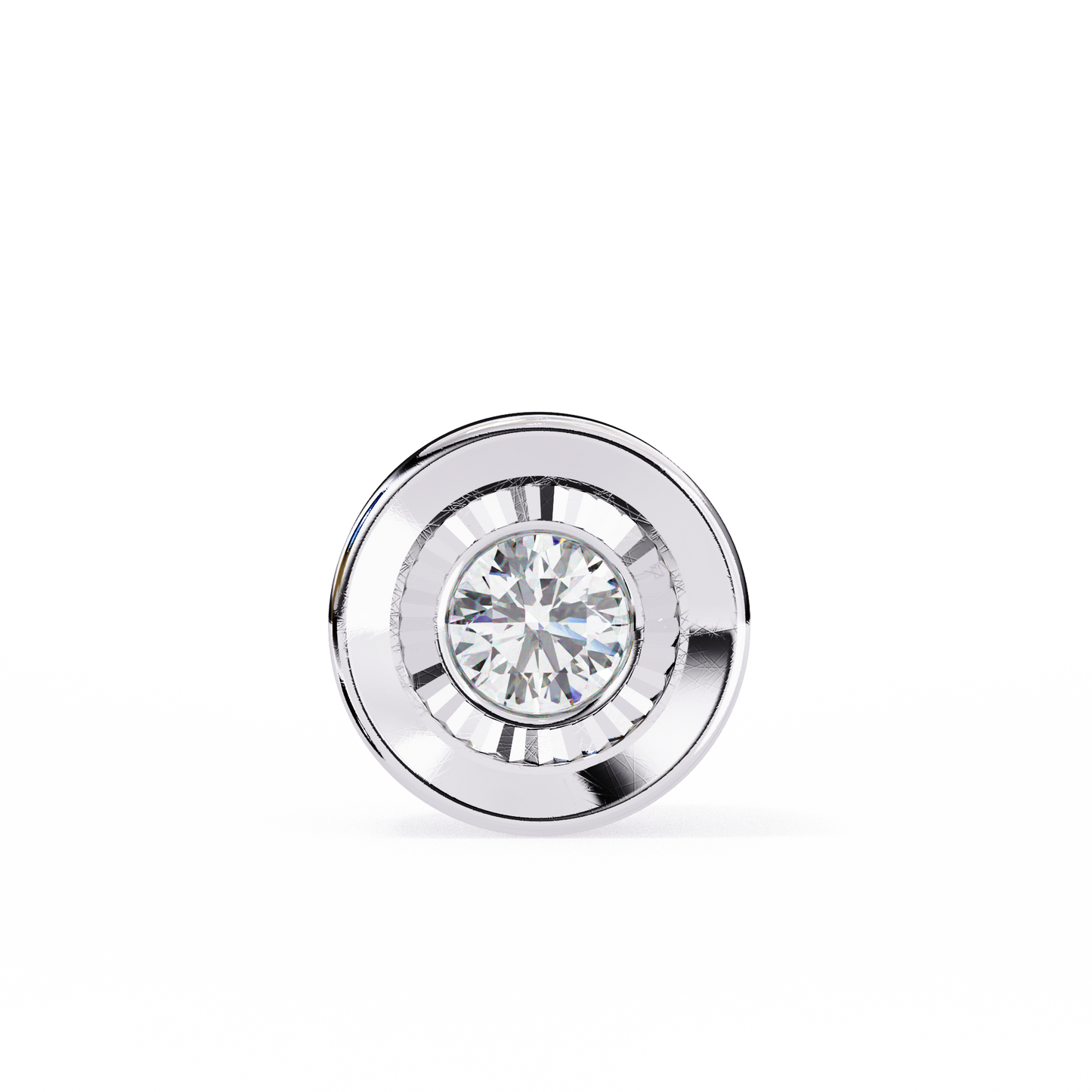 Dewdrop Light – Round Lab Diamond Petite Pendant