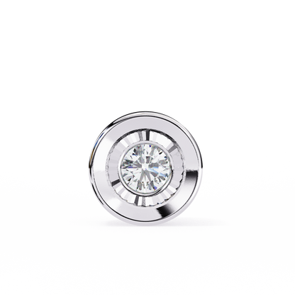 Dewdrop Light – Round Lab Diamond Petite Pendant