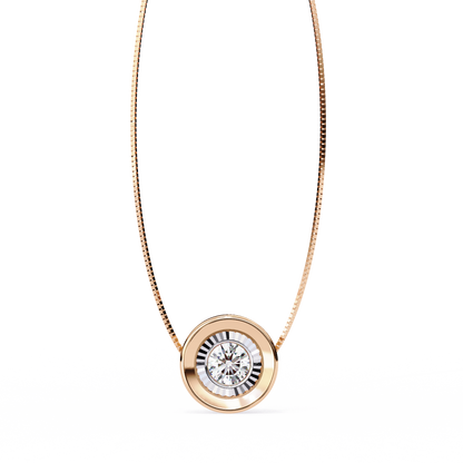 Dewdrop Light – Round Lab Diamond Petite Pendant