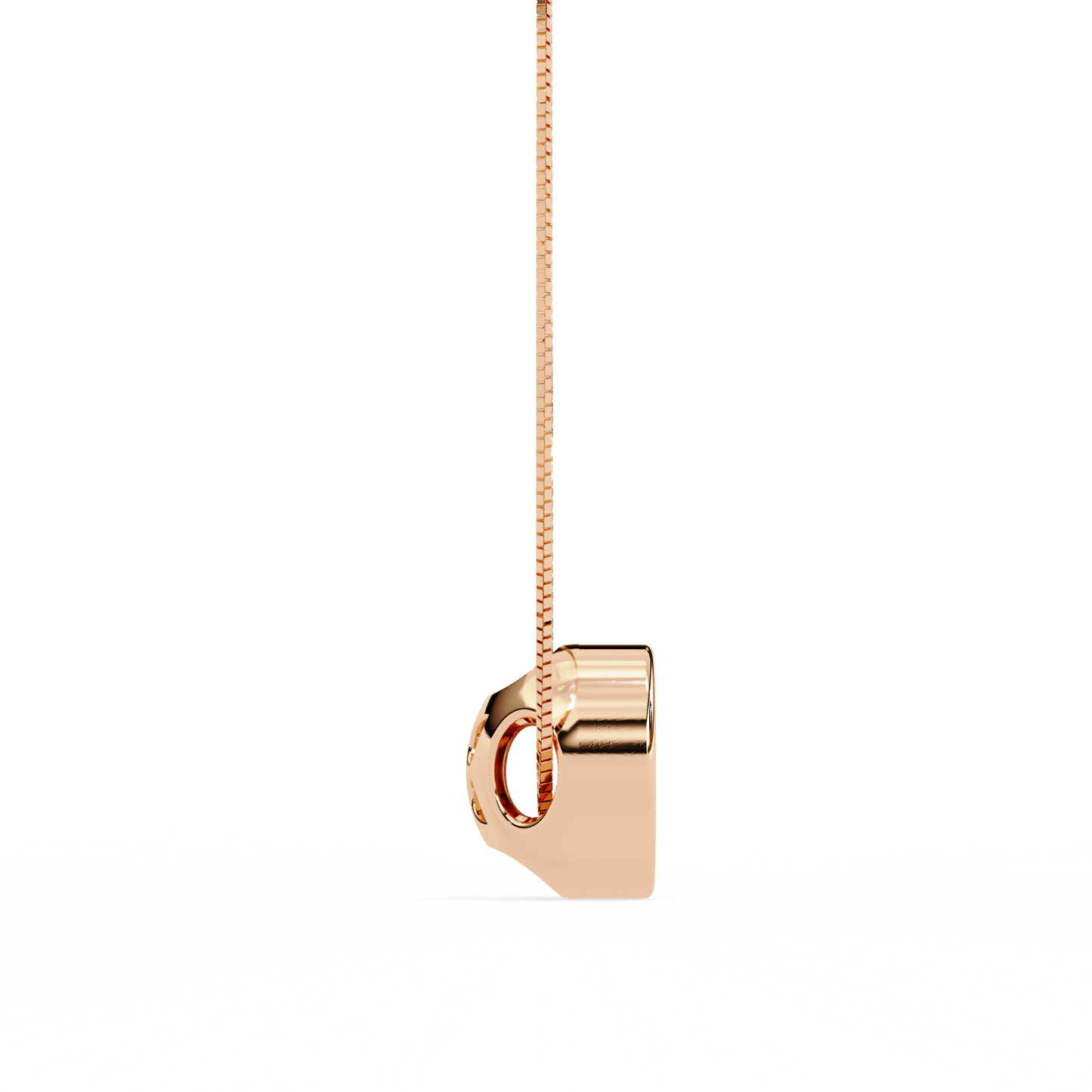 Dewdrop Light – Round Lab Diamond Petite Pendant
