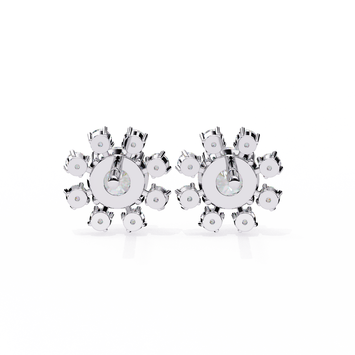 Lunar Threads – Round Lab Diamond Threader Earrings