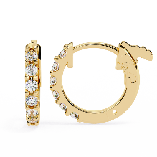 Startrail – Round Lab Diamond Line Stud Earrings