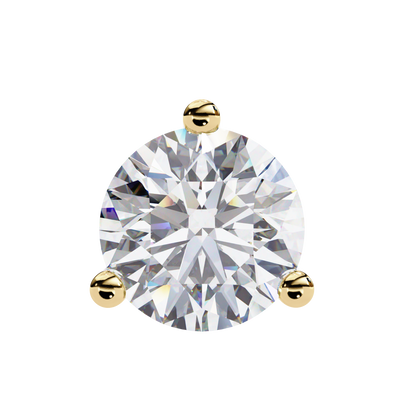 Aurora Studs – Round Diamond Classic Basket Earrings