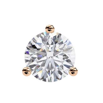 Aurora Studs – Round Diamond Classic Basket Earrings