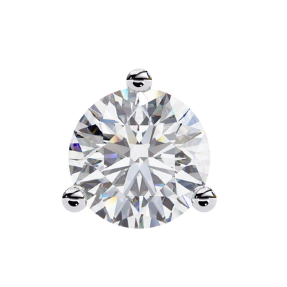 Aurora Studs – Round Diamond Classic Basket Earrings