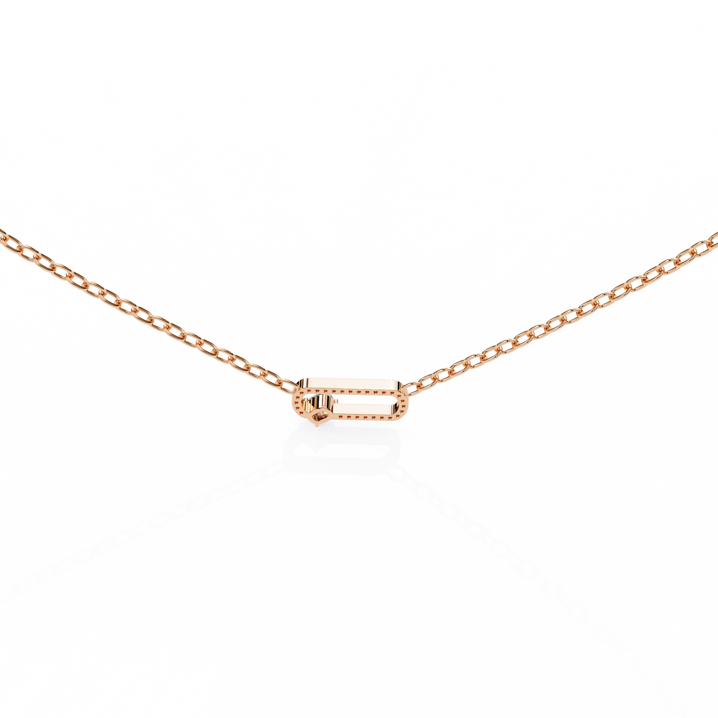 Cushion Orbit – Cushion & Round Lab Diamond Halo Necklace