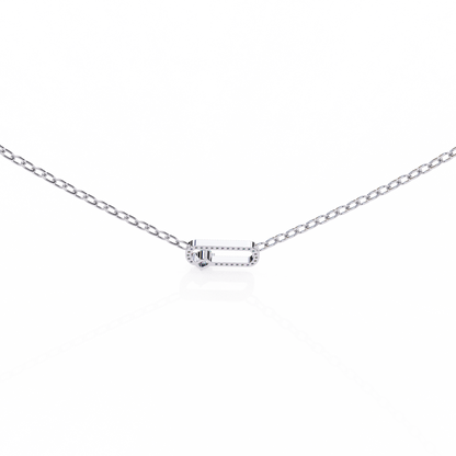 Cushion Orbit – Cushion & Round Lab Diamond Halo Necklace