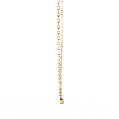 Cushion Orbit – Cushion & Round Lab Diamond Halo Necklace