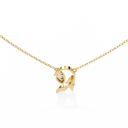 Leaflight – Marquise Lab Diamond Leaf Necklace