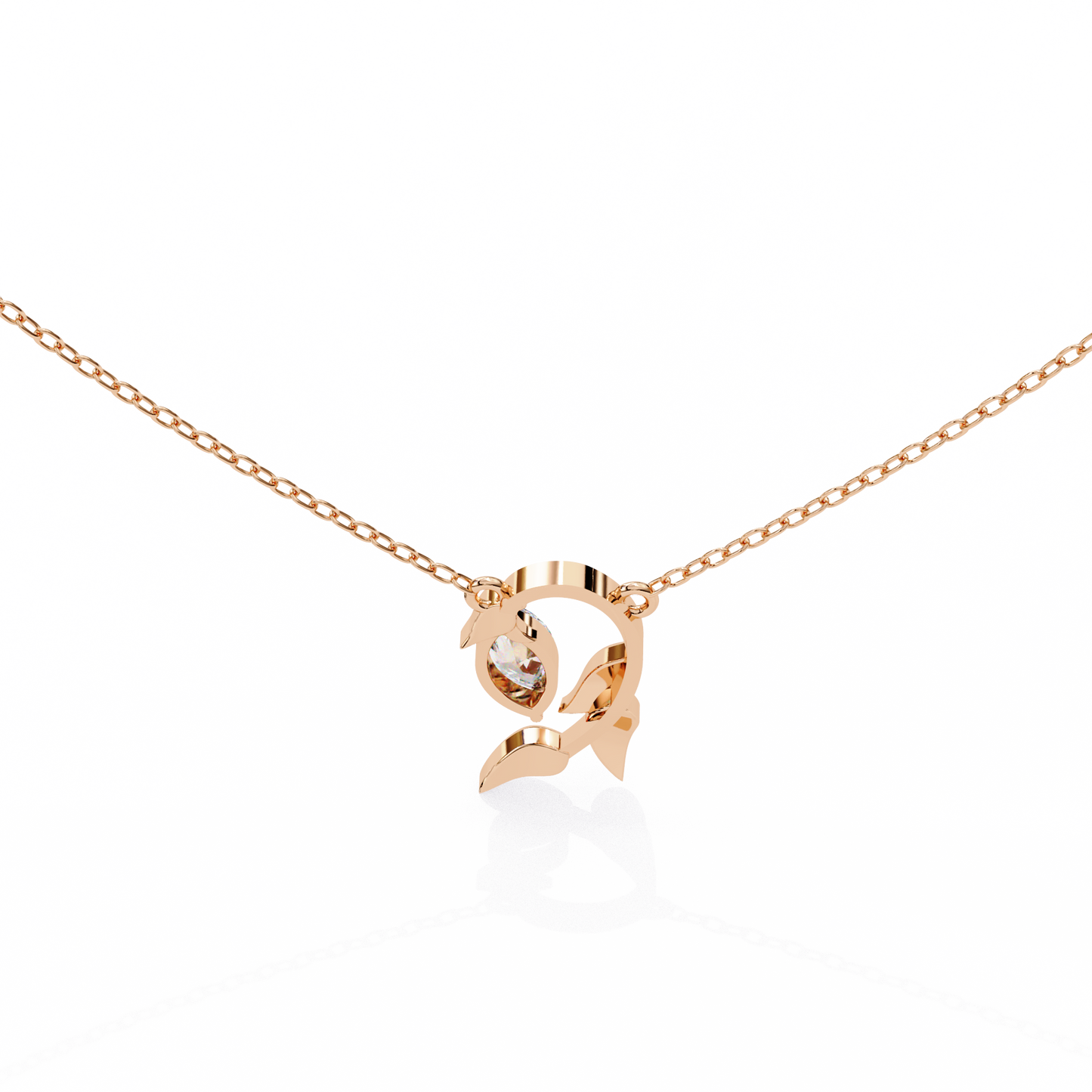 Leaflight – Marquise Lab Diamond Leaf Necklace