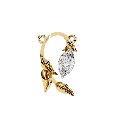 Leaflight – Marquise Diamond Leaf Necklace